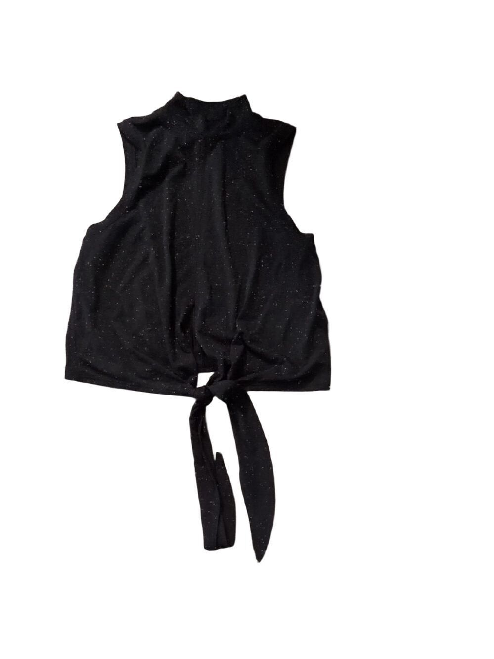 Lululemon Time to Restore Mock Neck TankBlack / White Size 2